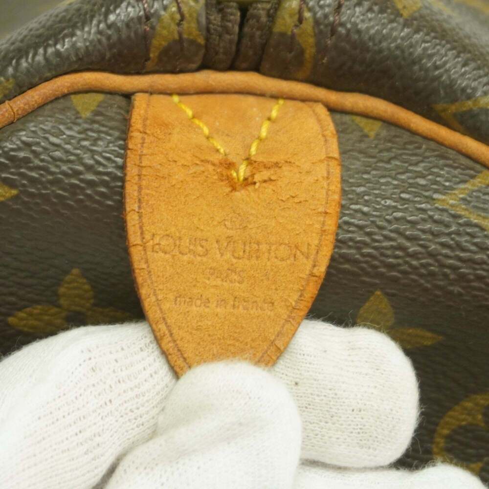 LOUIS VUITTON Brown Monogram Keepall 55 Boston Bag - Picture 5 of 15
